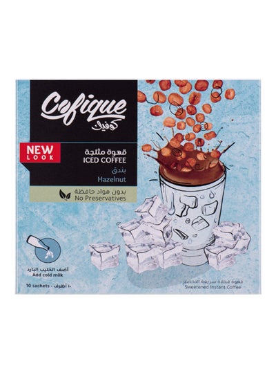 Buy Iced Coffee Hazelnut 10 Sachets 240grams in UAE