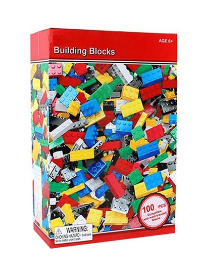 Buy 20158290.0 100-Piece Building Blocks Set In 10 Different Colors 6+ Years Durable And Sturdy 6+ Years in Saudi Arabia