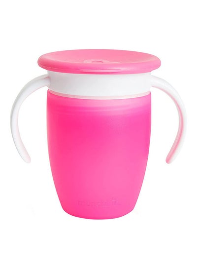 Buy Miracle Trainer Cup With Lid Pack of 1 7oz/207ml Pink in Saudi Arabia