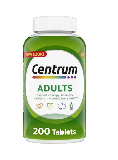 اشتري Centrum Adult Multivitamin and Multimineral - 200 Tablets في الامارات