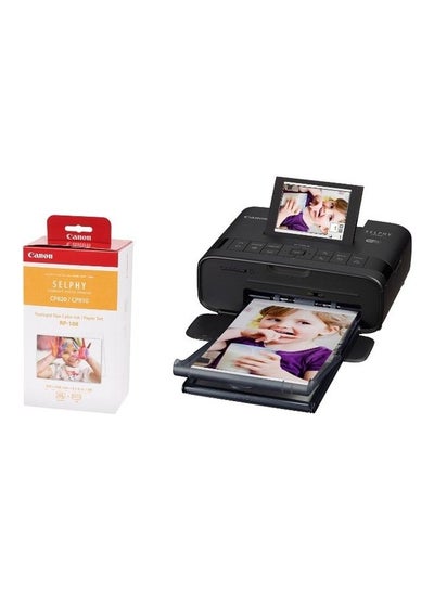 Buy SELPHY CP1300 Wireless Photo Printer  With RP108 Ink Black in UAE