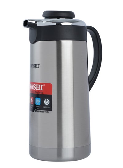 Buy Hot And Cold Vacuum Flask SVF-2000 Silver/Black in UAE