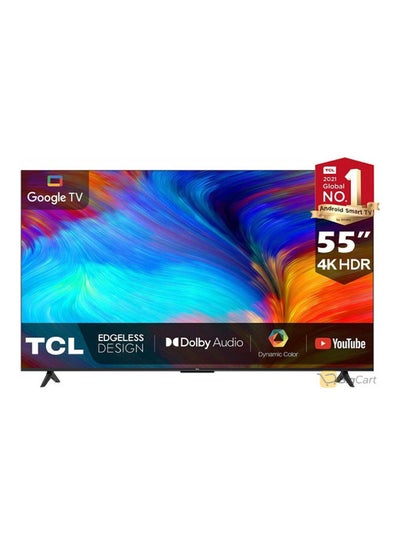 اشتري تلفزيون 55 بوصة، 4K 60HZ، HDR 10، جوجل، LED TV نظام صوت دولبي موديل (2023) 55t635 أسود 55t635 أسود في الامارات