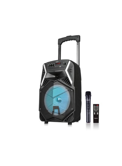 Buy TS-25B Multimedia Portable Trolley Speaker With Mic And LED Light Black in Saudi Arabia