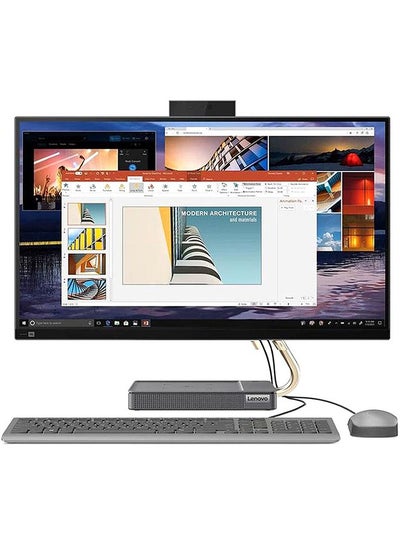 اشتري IdeaCentre AIO 5 24IAH7 With 23.8-Inch FHD Touch Display, Intel Core i7-12700H Processor / 16GB RAM / 512GB SSD / 4GB Intel Arc A370M GDDR6 Graphics / Win 11 Home / English/Arabic Storm Grey في الامارات