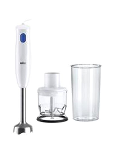 Buy Multi Quick 1, Hand Blender, One Speed, 0.350L Chopper, 0.600L Beaker, Dishwasher Safe, 350 ml 450 W MQ10.201MWH White in UAE