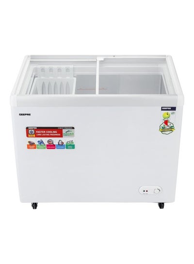 Buy Faster Cooling Chest Showcase Freezer Convertible Freezer and Fridge Function Long Lasting Freshness with Temperature Control 220.0 W GCF3523SG White in UAE