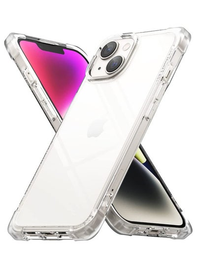 Buy iPhone 14 Plus Case TPU And PC Cover Fusion Bumper Design Clear in Egypt