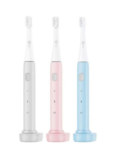 Buy Rechargeable Sonic Electric Toothbrush With Timer Waterproof IPX7 Blue in UAE