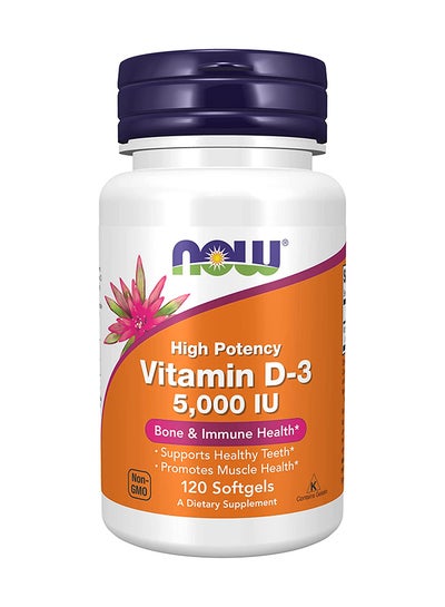 Buy Vitamin D-3 5000 IU - 120 Softgels in UAE