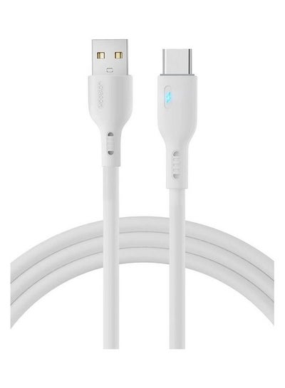 Buy Usb To Type C Cable Fast Charging Compatible With Samsung Galaxy S21 Note 20 M12 M52 A13 A23 A53 MacBook Pro Huawei PS5 White in Egypt