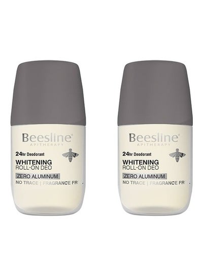 اشتري Pack of 2 Whitening Roll-On Deodorant Zero Aluminum 140ml في الامارات