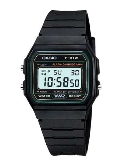 Buy Men's Water Resistant Digital Watch F-91W-3DG - 37 mm - Black in UAE