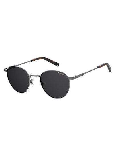 Buy Men's Oval Frame Sunglasses - Lens Size: 49 mm in UAE