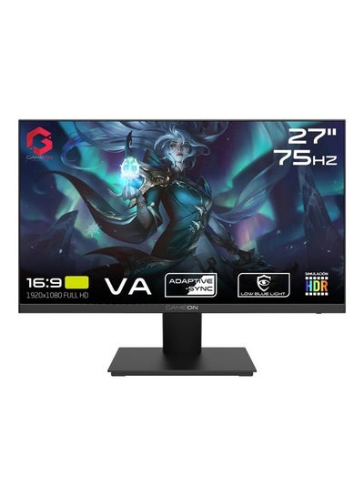 اشتري 27 Inch FHD 75Hz 1ms Flat IPS Gaming Monitor GOE27FHD75VA أسود في الامارات