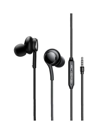 Buy Wired Series In-Ear Wired Earbuds With Microphone Black in Egypt