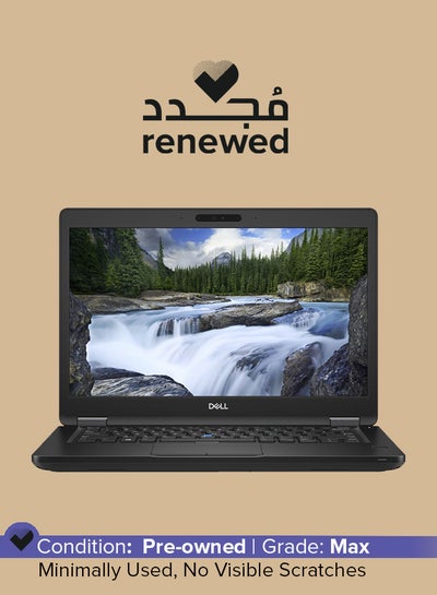 Buy Renewed - Latitude 5490 (2018) Laptop With 14-Inch Display,Intel Core i5 Processor/7th Gen/8GB RAM/256GB SSD/Intel HD Graphics 620 English/Arabic Black in Saudi Arabia