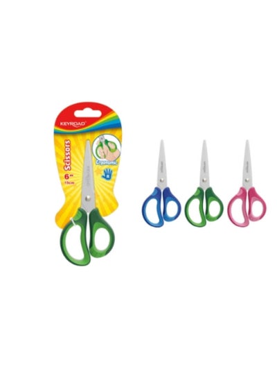 Buy KEYROAD KIDS SCISSORS Metal 15CM Nr KR971551 Multicolour in Egypt