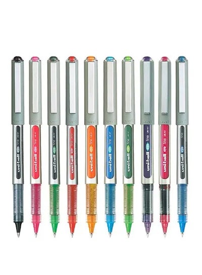 اشتري مجموعة أقلام حبر جافة ممتازة ذات رأس كروي مكونة من 10 قطع متعدد الألوان في الامارات