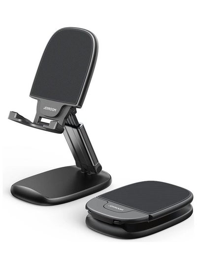 Buy Desktop Phone Stand Adjustable Foldable Phone Holder Black in Egypt