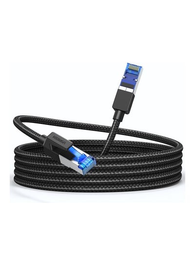 Buy Ethernet Cable 20M Cat 8 Gigabit Network Cable High-Speed 40Gbps 2000MHz RJ45 Internet Cable Braided Double Shielded Ethernet Cable Compatible with Gaming Switch PS4 PS5 PC Router TV Xbox Black in UAE