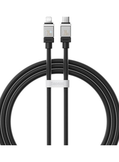 Buy Type C To Lightning Cable, 20W Power Delivery Fast Charging Data Cables Zinc Alloy Connector for iPhone 14/13/ 12 Pro Max / 12/11 Pro/X/XS/XR / 8 Plus- Black in UAE