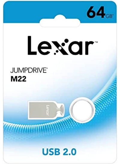 اشتري USB Flash Drive JumpDrive M22 64 GB, USB 2.0, Silver 64.0 GB في مصر