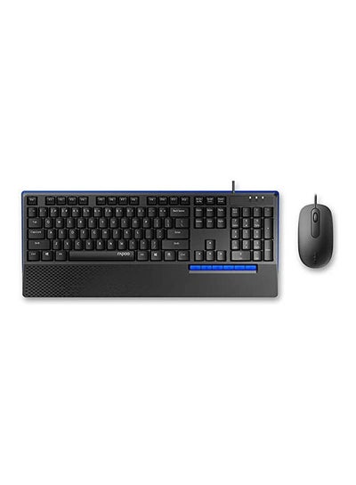 Buy Optical Mouse And Keyboard Wired Combo Black in Egypt