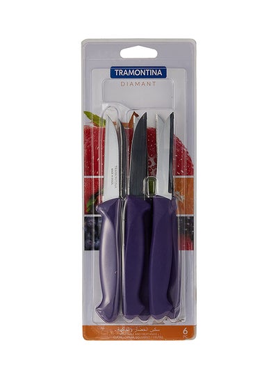 Buy 6-Piece Diamant Paring Knife Set Assorted Color 3inch in UAE