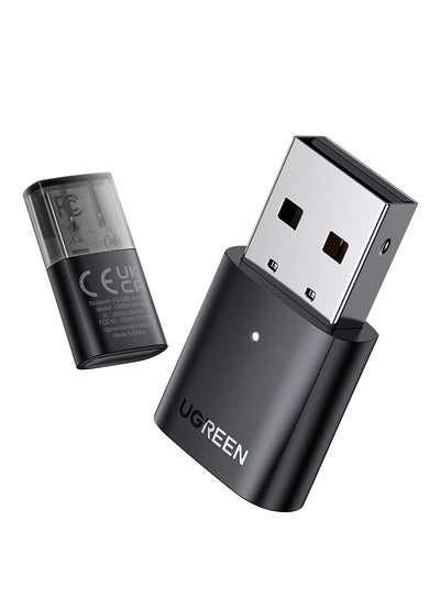 Buy USB Bluetooth Adapter 5.0 Transmitter Audio Receiver PC Desktop Laptop Computer Internet Function Connected To Mobile Phone Wireless Headset Mouse Keyboard Grey in Saudi Arabia