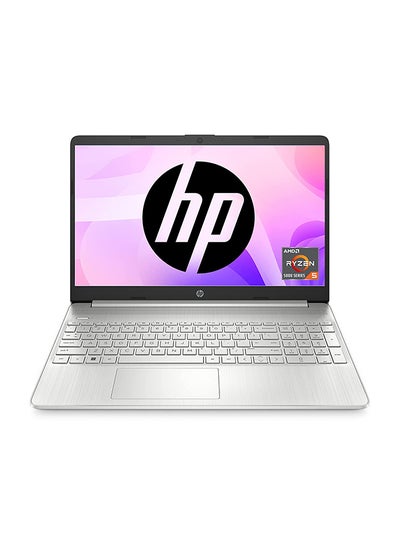 اشتري 2023 Latest Model  Thin & Portable 15 Laptop With 15.6-Inch Display, AMD Ryzen 5 5500U Processor/16GB RAM/512 GB SSD/AMD Radeon Graphics/Windows 11 English/Arabic Silver في الامارات