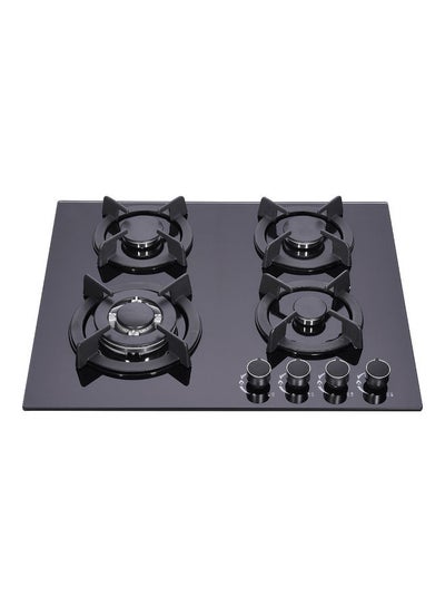 Buy Glass Gas Hob 4 Burner SF5454GH BS Black in UAE