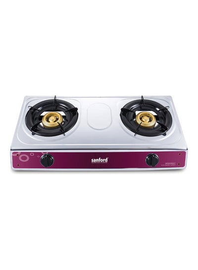 Buy Stainless Steel Gas Stove 2 Burner SF5353GC 2B Silver in Saudi Arabia