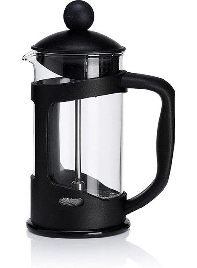 Buy French Press Espresso And Tea Maker Manual Milk Frother Stainless Steel Filters Maximum Flavor Coffee Brewer With Superior Filtration Black 350ml in Egypt