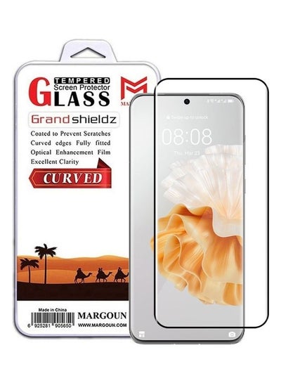 اشتري Huawei P60 Pro Huawei P60 Screen Protector Tempered Glass Full Glue Back Clear في الامارات