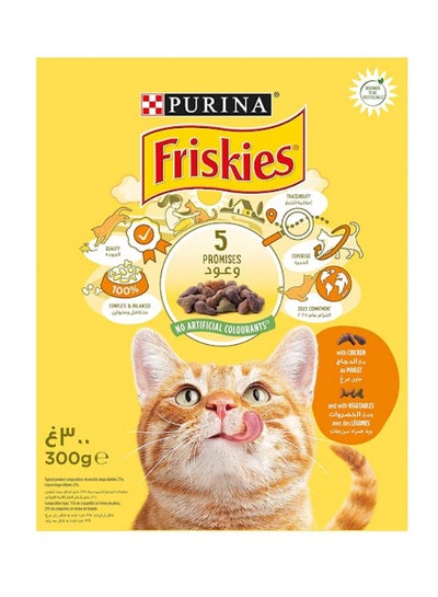 اشتري Friskies With Chicken And With Vegetables Brown/Beige/Orange 300grams في الامارات