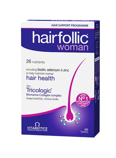 اشتري Hairfollic Woman 60 Tablets في الامارات
