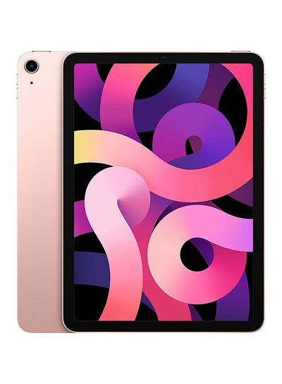 اشتري iPad Air 2020 (4th Generation) 10.9-inch 64GB WiFi 4G LTE Rose Gold with Facetime - International Version في الامارات
