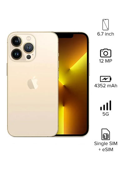 Buy iPhone 13 Pro Max 128GB Gold 5G With Facetime - International Specs in Saudi Arabia