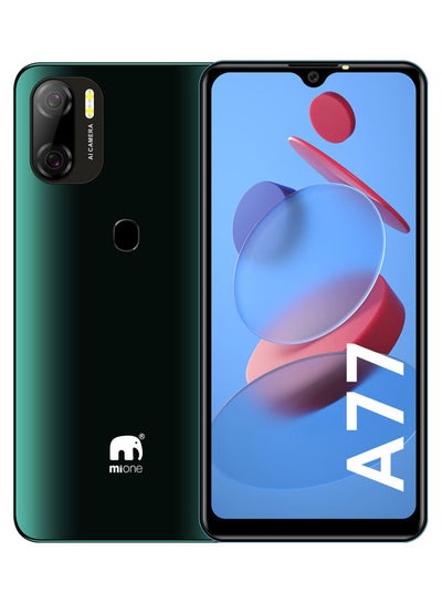 Buy A77 Android 11 Phone, Unlocked Smartphone, 6.26” HD+ Full Screen, 4000mAh Battery + Dual Sim, Face + Fingerprint unlock, Quad-core 3GB+32GB Mobile Phone, AI Camera 8MP + 5MP Cell Phones in UAE