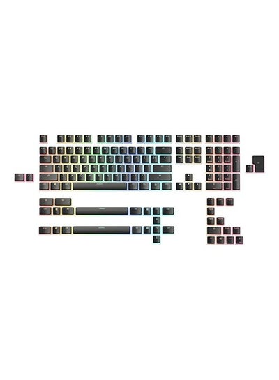 اشتري Glorious Aura V2 (Black) - PBT Pudding Keycaps for Mechanical Keyboards - ANSI (US), ISO Compatible - Supports Full Size, TKL, 75%, 60% Layouts في الامارات