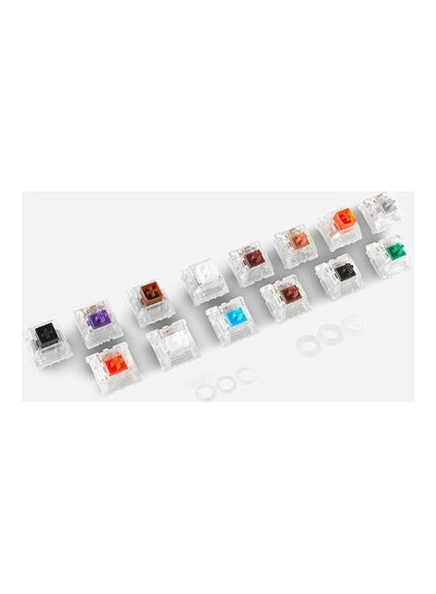 اشتري Glorious Keyboard Switch Sample Pack, Gateron | Kailh | Panda | Lynx Mechanical Keyboard Switches, Tactile & Linear Switches, 3-Pin, Plate Mounted, 14 Pack | G-KG في الامارات