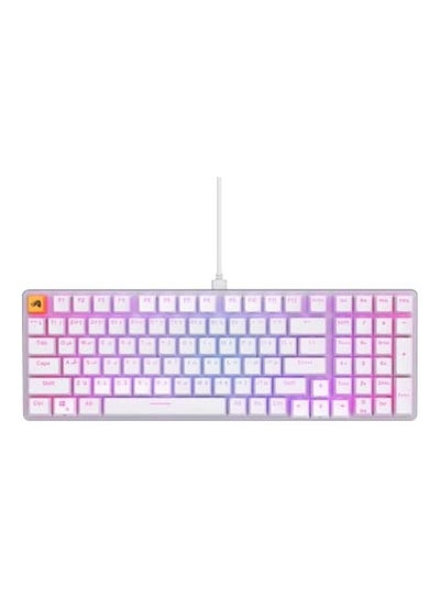 اشتري Glorious GMMK 2 96% Arabic & English RGB Gaming -TKL Hot Swappable Mechanical Keyboard, Linear Switches, Wired, TKL Gaming & Full-size - White RGB Keyboard في الامارات