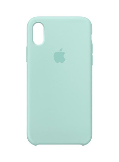 Buy iPhone X Silicone Case marine green in UAE