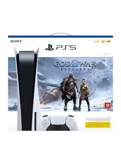 Buy Sony PlayStation 5 (PS5) Digital Console with God of War Ragnarok Voucher (UAE Version) in Saudi Arabia