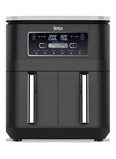 اشتري Ninja Digital Air Fryer Fryer 2 drawers with a capacity of 7.6 liters 2470 watts model AF300ME 7.6 L 2470.0 W AF300ME BLACK في الامارات