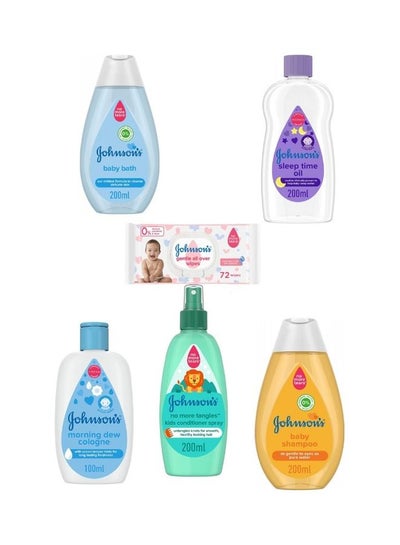 Buy Baby set (Cologne + Conditioner + Oil + Shampoo + Bath + Wipes) in Egypt