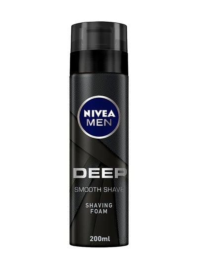 Buy Men Deep Smooth Shave Shaving Foam l Black Carbon 200ml in Egypt