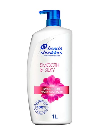 Buy Smooth And Silky Anti-Dandruff Shampoo For Dry And Frizzy Hair 1Liters in Saudi Arabia