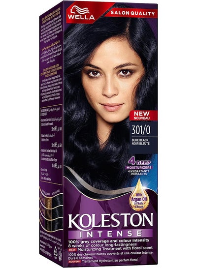 Buy Wella Expert Intense Hair Color Cream 301/0 Blue Black 50ml in UAE